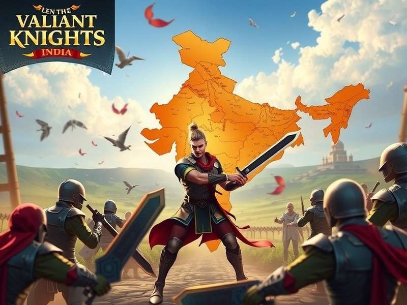 Valiant Knights India regional popularity map in India